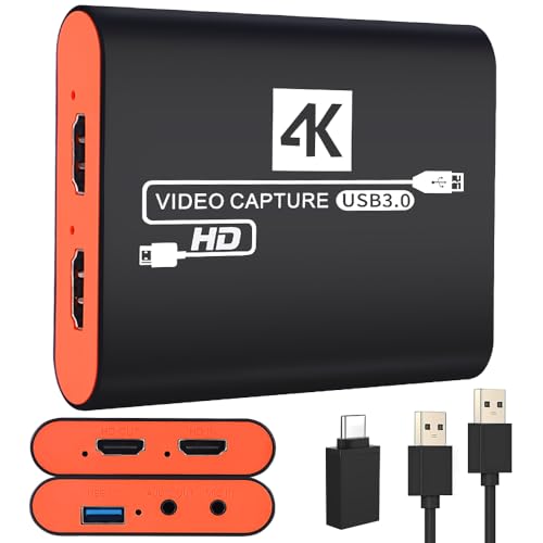 HDMIキャプチャーカード 1080P 60FPS USB 3.0 - ビデオキャプチャーカード ゲームライブストリーミングと録画用 Nintendo Switch PS5/PS4 Xbox OBS DSLR Windows/Mac用 画像1
