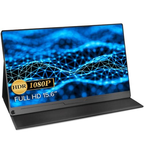 EVICIV モバイルモニター 15.6インチ 1920*1080 ゲーミング用 ポータブルディスプレイ IPS液晶パネル 薄型 軽量 ペンホールスタンド VESA 保護カバー USB Type-C 標準HDMI PS4/XBOX/Switch/PC/Macなど対応 在宅勤務 リモートワーク EVC-1506 1枚目 画像