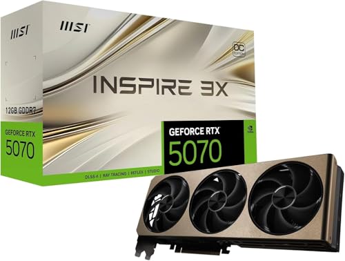 MSI GeForce RTX 5070 12G INSPIRE 3X OC グラフィックスボード VD9069 画像1