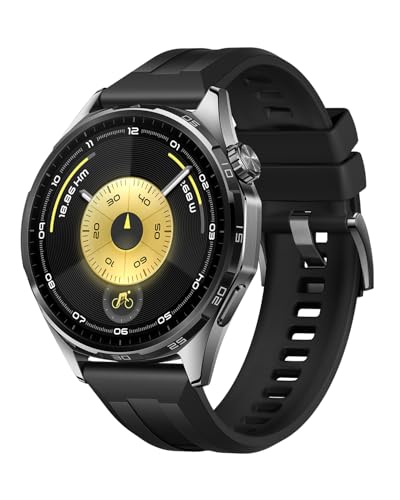 HUAWEI WATCH GT 6 46mm スマートウォッチ 1.47インチ大画面 最長21日間バッテリー ゴルフ/サイクリング/登山 スポーツモード100種類以上 GPS搭載 情緒/健康モニタリング iOS & Android対応 ブラック 1枚目 画像