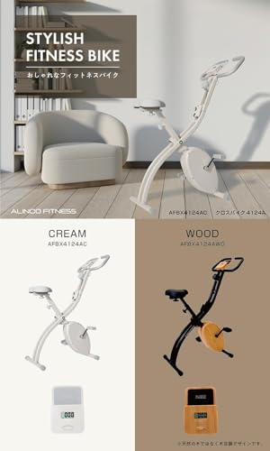 【Amazon.co.jp 限定】 アルインコ(ALINCO) フィットネスバイク エアロバイク トレーニングバイク マットセット 静音 8段階負荷 折りたたみ コンパクト収納 軽量 タブレットトレー付 小物ホルダー 組立簡単 最後 画像