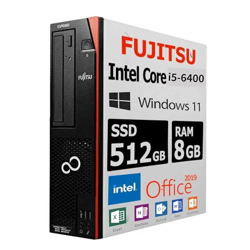 【整備済み品】富士通 デスクトップPC D586/第6世代 i5-6400/Win11 Pro/MS Office H&B 2019/wajunのwifi/Bluetooth/DVD/8GB/512GB SSD 1枚目 画像