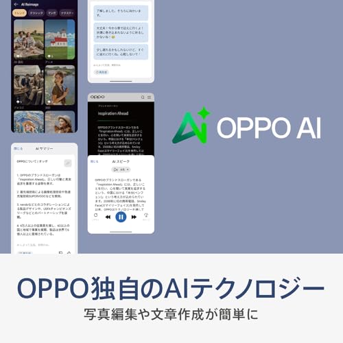 OPPO Reno13 A アイスブルー SIMフリー 中間 画像