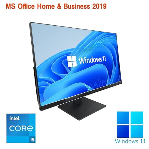wajun 狭額縁一体型PC XS24D/23.8型IPSフルHD/第12世代 i5-12450H/Win11 Pro/MS Office H&B 2019/WEBカメラ/HDMI/Bluetooth/WIFI/Wake On Lan/角度(上下左右)調整可能/多画面出力可能/ZEROセキュリティーソフト付属/DDR4:32GB/1TB SSD 中間 画像