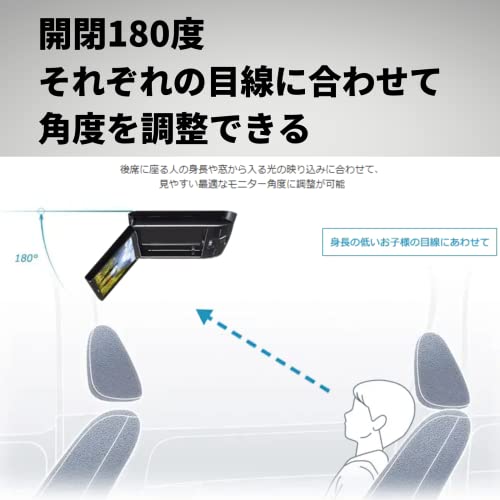 Pioneer フリップダウンモニター TVM-FW1050-B 10.1インチ ブラック WSVGA カロッツェリア 中間 画像