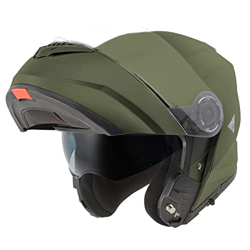 コミネ(KOMINE) バイク用 HK-171 FL システムヘルメット Olive L 最後 画像