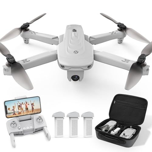 Holy Stone ドローン カメラ付き 屋外 ドローン GPS搭載 折り畳み式 4Kカメラ付き 外付け型リモートID搭載可能 200g未満 フライト時間60分 バッテリー3個 収納ケース付き 90°調整可能 リターンモード フォローミーモード オプティカルフロー 2.4GHz モード1/2自由転換 国内認証済み HS175 1枚目 画像