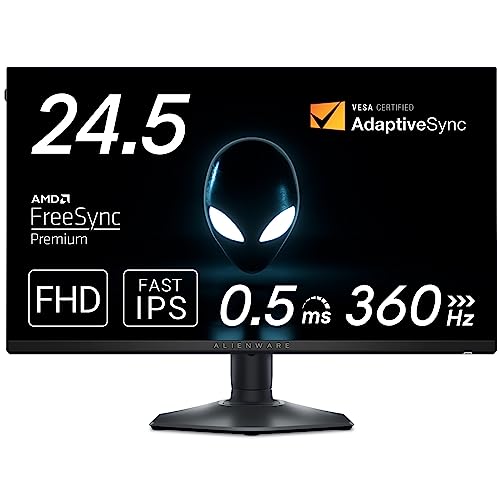 Dell AW2523HF 24.5インチ Alienware ゲーミングモニター(3年間無輝点交換保証/FHD/Fast IPS,非光沢/DP,HDMI/sRGB 99%/縦横回転,高さ調整/0.5ms/360Hz/AMD FreeSync ™Premium) 画像1