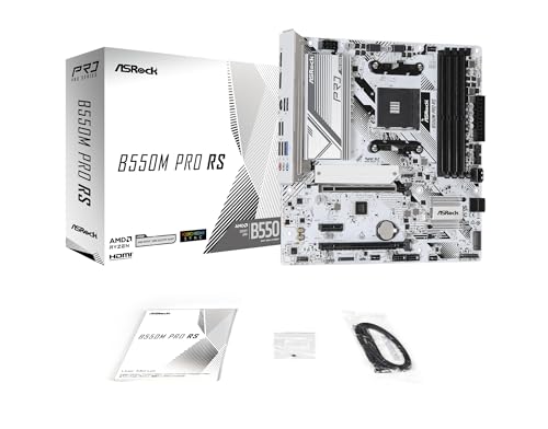 ASRock マザーボード B550M Pro RS AMD Ryzen 5000 シリーズ CPU (Soket AM4) 対応 B550 チップセット Micro ATX DDR4 マザーボード 【国内正規代理店品】 中間 画像