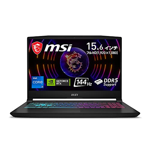 【Core i7 & RTX 4070搭載】MSIゲーミングノートPC Katana15 15.6型 FHD/144Hz/32GB/1TB/ Corei7/RTX4070/Windows 11/Katana-15-B13VGK-1503JP 画像1