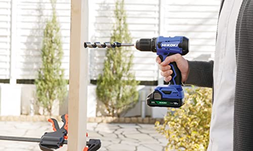 HiKOKI(ハイコーキ) 18V コードレス ドライバドリル チャック 2.0-13mm 20段クラッチ 2.0Ah 蓄電池×2個 充電器 ケース付 FDS18DA(2BG) 中間 画像