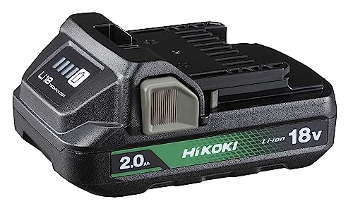 HiKOKI(ハイコーキ) iKOKI 18V 2.0Ah 薄型リチウムイオン電池 残量表示ランプ付き 冷温庫 UL18DC UL18DD UL18DBA対応 BSL1820M 0037-7795 1枚目 画像