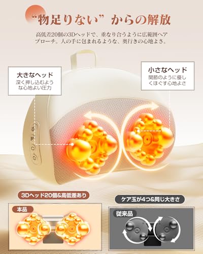 【2025新設計】腰枕 クッション Hoxhyon 敬老の日 USB充電式 腰・背中・首・肩・太もも・ふくらはぎ 一台多役 寝ながら使える ピロー コードレス 双方向回転 3段階強度調節 温熱機能 静音 タイマー付き 誕生日 母の日 父の日 記念日 クリスマス 新年 プレゼント 家庭用 職場用 車用 男女兼用 中間 画像
