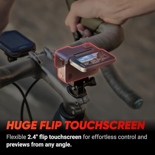Insta360 Ace Pro - アクションカメラ 防水 1/1.3インチセンサーと5nmAI チップ搭載 AIノイズリダクション 圧倒的な画質 4K120fps 2.4インチフリップ式スクリーン 高度なAI機能 長時間 水中アクションカメラ スクリーンプロテクターキット 中間 画像