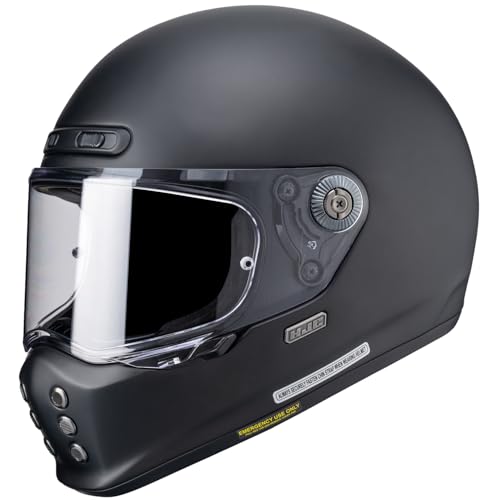 HJC HELMETS(エイチジェイシーヘルメット) バイク用 ヘルメット フルフェイス クラシック ベンチレーション 内装着脱 V10 ソリッド HJH248 SEMI FLAT BLACK L (58 - 59cm) 画像1