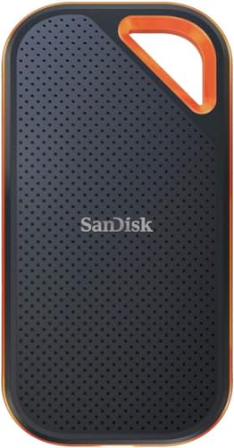 【Amazon.co.jp限定】SanDisk SSD 外付け 2TB USB 3.2 Gen 2x2 最大2000MB/秒 防滴防塵 SDSSDE81-2T00-GH25 エクストリームプロ ポータブルSSD V2 メーカー5年保証 エコパッケージ 1枚目 画像