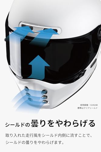 HJC HELMETS(エイチジェイシーヘルメット) バイク用 ヘルメット フルフェイス クラシック ベンチレーション 内装着脱 V10 ソリッド HJH248 SEMI FLAT BLACK L (58 - 59cm) 最後 画像