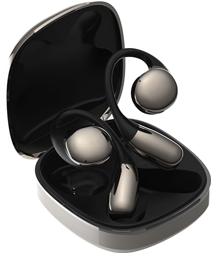 AVIOT TE-H1 オープンイヤー イヤホン 耳を塞がない 耳掛け ハイレゾ LDAC対応 音漏れ抑制モード 音量優先モード 最大42時間再生 軽量設計 装着感 マルチポイント IPX4防水 Bluetooth5.3 ステッカー付き (シルバー) 画像1