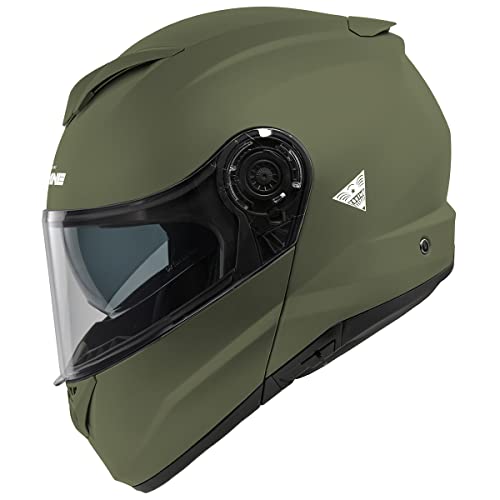 コミネ(KOMINE) バイク用 HK-171 FL システムヘルメット Olive L 中間 画像