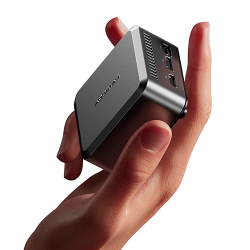 AOOSTAR ミニPC N150 LPDDR5 12GB+512GB SSD, N1 Pro Mini PC Win 11 Pro 4C/4T 最大周波数3.6GHz フル機能Tpye-C+HDMI+DP 3画面4K 60Hz同時出力, 2.5G LAN*2, 小型PC 8.9cm*8.9cm*4.15cm 0.2KG. (N150 12GB+512GB) 1枚目 画像