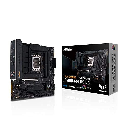 ASUS INTEL 第13.12世代 LGA1700 対応 B760M 搭載 マザ―ボード Micro ATX TUF GAMING B760M-PLUS D4 / 国内正規代理店品 1枚目 画像