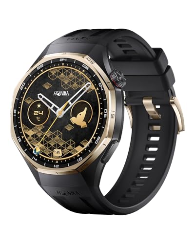 HONMA x HUAWEI WATCH GT 6 Pro スマートウォッチ 本間ゴルフコラボモデル プロレベルゴルフ機能 1.47インチ大画面 最長21日間バッテリー スポーツモード100種類以上 GPS搭載 心電図分析 健康モニタリング iOS & Android 46mm ブラック 1枚目 画像