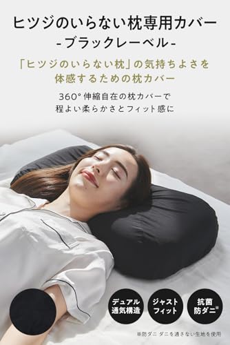 ヒツジのいらない枕 枕カバー 単品 ブラックレーベル さらさらカバー 極柔専用 最後 画像