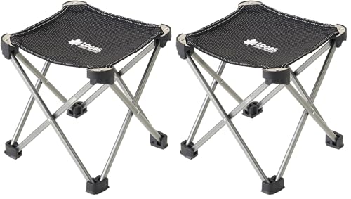 7075キュービックチェア(グレー) ジュラルミン 耐荷重120kg アウトドア 折り畳み 収納袋付き キャンプ 椅子 (× 2) 画像1