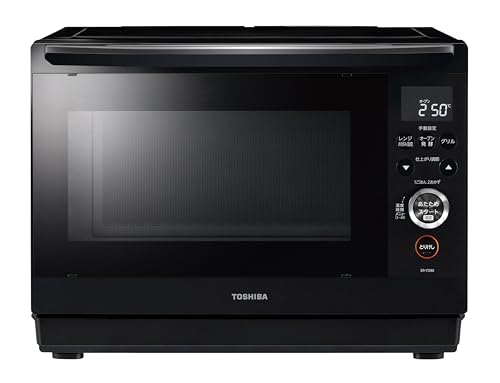 TOSHIBA(東芝) スチームオーブンレンジ 石窯ドーム 26L ER-YD80(K) ブラック 250℃ 1段調理 フラットテーブル 電子レンジ 赤外線センサー ノンフライ調理 簡単お手入れ 小型 新生活 一人暮らし 二人暮らし ファミリー 画像1