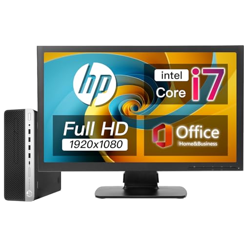 【整備済み品】 エイチピー【Intel Core-i7搭載&メモリ32GB】デスクトップPC ProDesk600G3 / MS Office 2019(Home&Business) Windows 11 Pro/高速SSD:1TB トレーダー用高性能パソコン Desktop/光学ドライブ（DVD）搭載/Type-C、Displayport、VGA /4Kディスプレイ対応 画像1