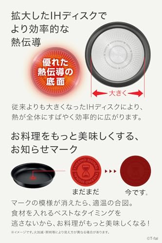 【オンライン限定】 ティファール 取っ手のとれる 鍋 フライパンセット 8点セット IH ガス火対応 PFOAなどの有害物質不使用 「インジニオ・ネオ チャコールグレー」 こびりつきにくさ長持ち ブラウン L77298 中間 画像