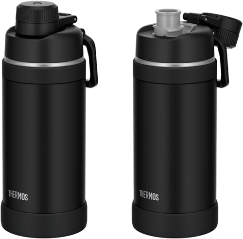 【ハンドル付き・食洗機対応】サーモス 水筒 真空断熱スポーツボトル 750ml ブラック 持ち運びに便利なキャリーループ 直飲み 飲み口が外せて洗いやすい 保冷専用 FJU-750 BK 最後 画像
