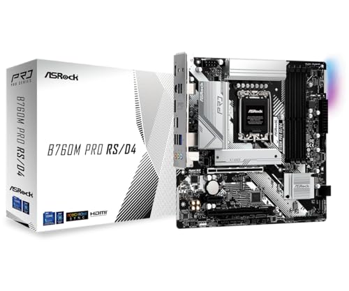 ASRock マザーボード B760M Pro RS/D4 Intel 第12世代 ・ 13世代 CPU ( LGA1700 )対応 B760チップセット DDR4 Micro ATX マザーボード 【国内正規代理店品】 画像1