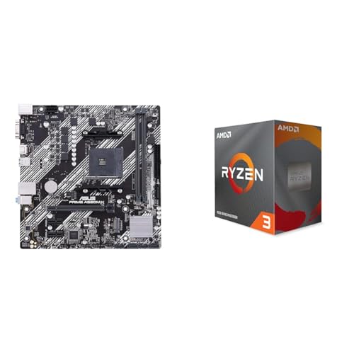 【セット買い】【Amazon.co.jp限定】ASUS PRIME A520M-K AMD AM4 Socket Processors 対応 A520M 搭載 DDR4 mATX マザーボード+【Amazon.co.jp限定】 AMD Ryzen 3 4100, with Wraith Stealth Cooler 3.8GHz 4コア / 8スレッド 6MB 65W 1枚目 画像