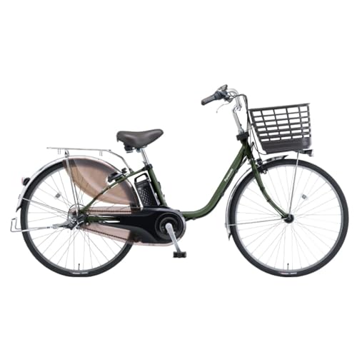 【自転車 完全品|自転車安全整備士点検済】電動自転車 パナソニック (Panasonic) 2025年モデル ビビDX25 BE-FD633 16.0Ah 26インチ 3段変速 マットモスグリーン 電動アシスト自転車 画像1