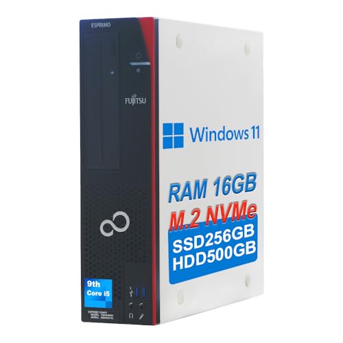 デスクトップパソコン 富士通 ESPRIMO D588 Windows11 整備済 第9世代 Core i5 9500 メモリ16GB 大容量 高速 M.2 NVMe SSD 256GB + HDD 500GB 秒速起動 高性能 DVD Display Port マルチ画面対応 MsOffice 2019 (9世代 Core i5 9500) 1枚目 画像