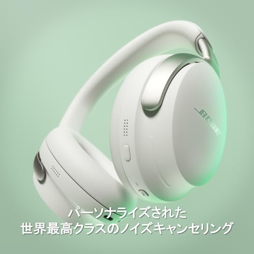 Bose QuietComfort Ultra Headphones 完全 ワイヤレス 空間オーディオ ヘッドホン ノイズキャンセリング Bluetooth接続 マイク付 最大24時間再生 急速充電 ホワイトスモーク 最後 画像