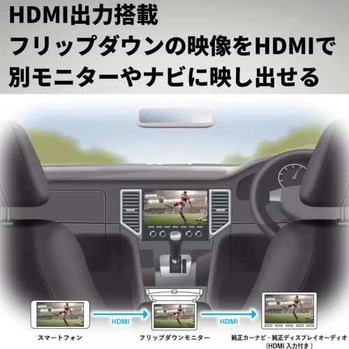 Pioneer フリップダウンモニター TVM-FW1050-B 10.1インチ ブラック WSVGA カロッツェリア 中間 画像
