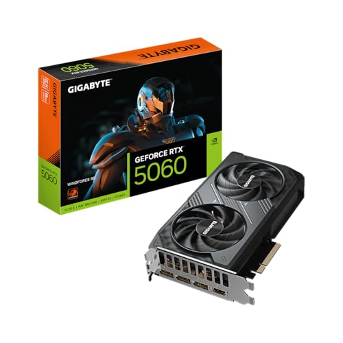 GIGABYTE NVIDIA Geforce RTX5060 搭載 グラフィックボード GDDR7 8GB ギガバイト 【国内正規代理店品】 GV-N5060WF2-8GD 画像1