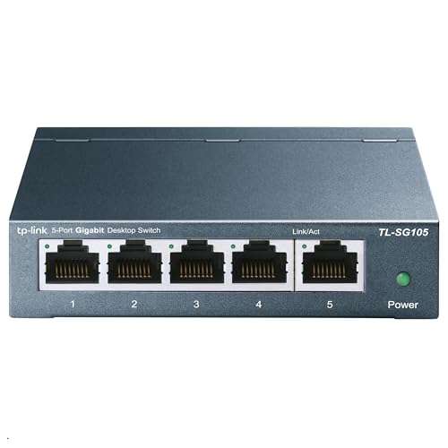 TP-Link 5ポート スイッチングハブ 10/100/1000Mbps ギガビット 金属筺体 設定不要 メーカー保証ライフタイム保証 TL-SG105 画像1