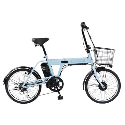 ガクチャリ電動折りたたみ自転車 (ブルーグレー) 1枚目 画像