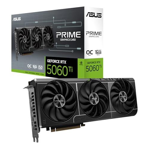 ASUS NVIDIA GeForce RTXTM 5060Ti ビデオカード 16GB PCIE 5.0 GDDR7 OC Edition/PRIME-RTX5060TI-O16G 国内正規代理店品 1枚目 画像