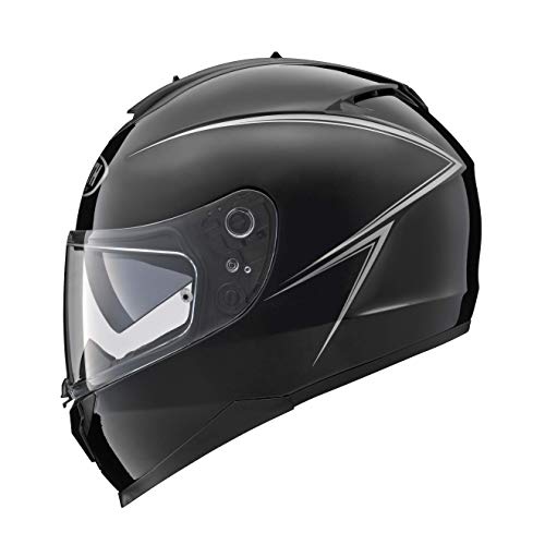 ヤマハ(Yamaha)バイクヘルメット フルフェイス YF-9 ZENITH サンバイザーモデル ピンストライプ メタルブラック XLサイズ(60-61cm) 90791-1782X 最後 画像