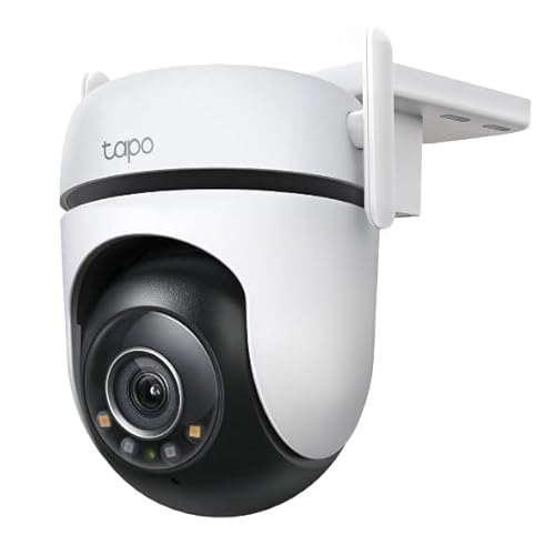 TP-Link tapo 屋外カメラ WiFi ネットワークカメラ 無線/有線接続 みまもりカメラ 防犯カメラ 屋内/屋外 パン/チルト対応 スマホ アプリ 動体/人物/車両検知 2K QHD スターライト IP66 防水防塵 音声通話 Tapo C520WS/A 画像1
