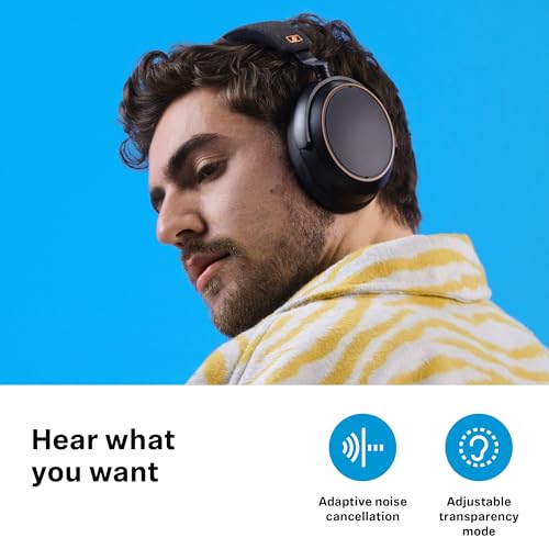 【Amazon.co.jp限定カラー】ゼンハイザー sennheiser MOMENTUM 4 Wireless 最高級音質のワイヤレスヘッドホン ブラックコッパー 高性能ドライバー ノイズキャンセリング 60時間再生 タッチパネル 低遅延 aptX Adaptive マルチポイント 【国内正規品】 中間 画像