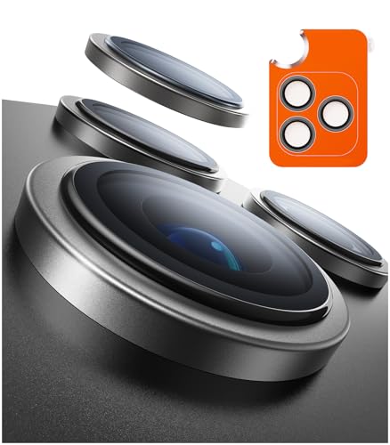 TORRAS For iPhone 17 Pro カメラ保護 iPhone 17 Pro Max 用 カメラカバー 「48MPをそのまま守る」米軍MIL規格 宇宙航空材料 アンチグレア 曇り防止 黒縁取り 1セット For いPhone17pro カメラカバー いPhone17promax 用 レンズフィルム チタニウム LensGuard 1枚目 画像