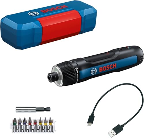 Bosch Professional(ボッシュ) 3.6Vコードレス 電動 ドライバー (ドライバービット8本・延長ビットホルダー・専用ケース・USB Type-Cケーブル付) BoschGO3 画像1
