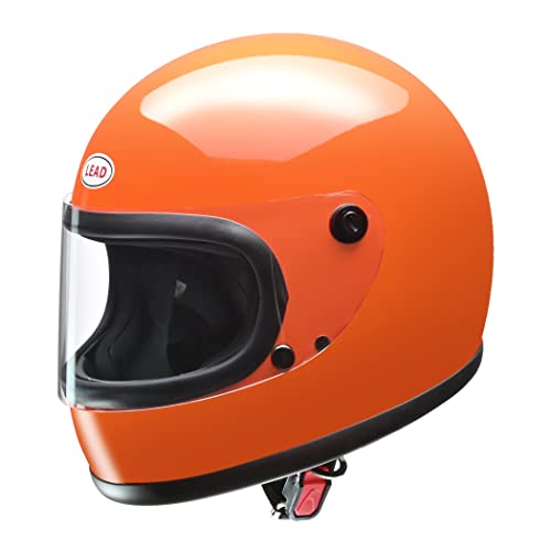 リード工業(LEAD) バイクヘルメット フルフェイス RX-200R オレンジ フリーサイズ (57-60cm未満) - 画像1