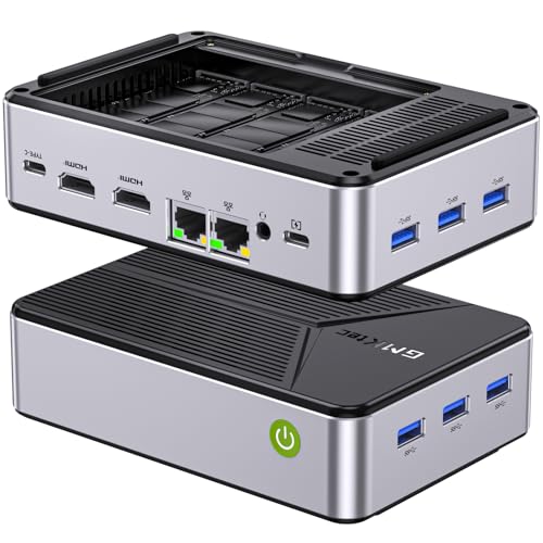GMKtec NucBox G9 ミニpc【NAS ミニPC 4ベイ 初登場 】ミニpc 最新第12世代インテル Twin Lake-N150 mini pc DDR5 12G RAM+512GB SSD(最大16TB)最大周波数3.6GHz 4コア/4スレッドWindows 11 Pro+Ubuntu WIFI6 BT5.2 小型M.2 2242 SATA パソコン RJ45LANポート付き静音 1枚目 画像