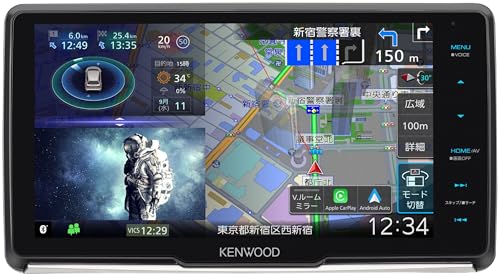ケンウッド(Kenwood)カーナビ 彩速 9インチ MDV-M911HDF 「Apple CarPlay」「Android Auto」対応 ワイヤレスミラーリング 安心の日本製 フローティング 画像1